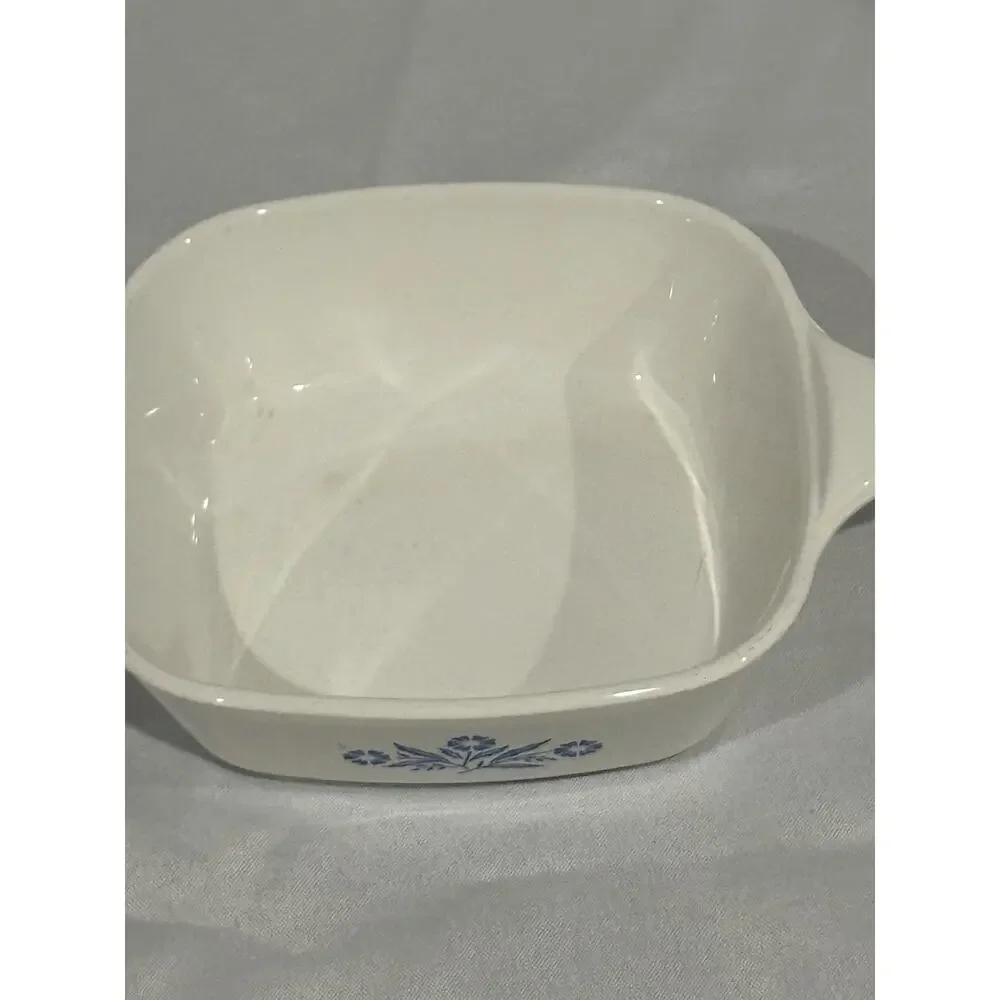 Set of 4 Corning Ware Cornflower Blue Individual Casserole Baking Dishes 5½”